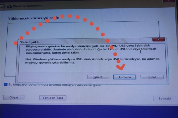 windows kurulum hatası, bilgisayarınıza gereken bir medya sürücüsü yok, windows yükleme sırasında hata, usb kurulum hatası çözümü, windows 10 kurulum sorunu, medya sürücüsü eksik hatası, windows format hatası çözümü, windows kurulumu başlamıyor, usb 3.0 kurulum problemi, windows iso hatası